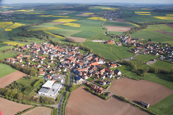 Vue oblique de Quartier Ampferbach in Burgebrach dans le département Bavière, Allemagne