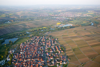 Photographie aérienne de Nordheim am Main dans le département Bavière, Allemagne