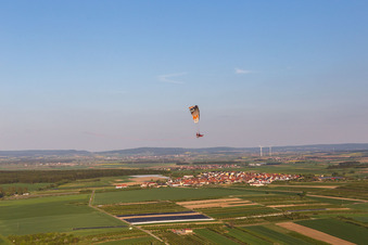 Quartier Lindach in Kolitzheim dans le département Bavière, Allemagne vue du ciel