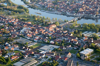 Kitzingen dans le département Bavière, Allemagne d'en haut