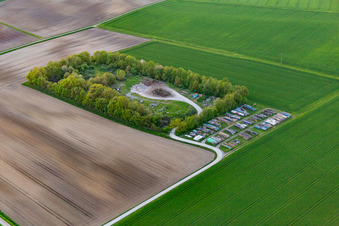 Photographie aérienne de Grettstadt dans le département Bavière, Allemagne
