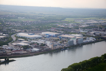 Worms dans le département Rhénanie-Palatinat, Allemagne d'en haut