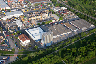 Photographie aérienne de Quartier Pfingstweide in Ludwigshafen am Rhein dans le département Rhénanie-Palatinat, Allemagne