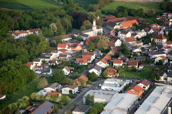 Quartier Hüttenfeld in Lampertheim dans le département Hesse, Allemagne hors des airs