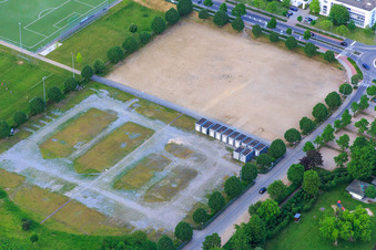 Vue aérienne de Station de mesure à Bensheim dans le département Hesse, Allemagne