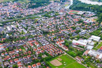 Vue aérienne de Dans la petite touffe à Oppenheim dans le département Rhénanie-Palatinat, Allemagne