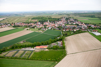 Photographie aérienne de Quartier Heßloch in Dittelsheim-Heßloch dans le département Rhénanie-Palatinat, Allemagne