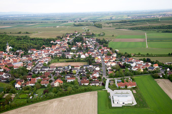 Quartier Heßloch in Dittelsheim-Heßloch dans le département Rhénanie-Palatinat, Allemagne d'en haut