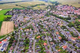 Photographie aérienne de Wormser Straße x Osthofener Landstr à Westhofen dans le département Rhénanie-Palatinat, Allemagne