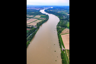 Vue aérienne de Rampe OTAN Lampertheim sur le Rhin à Lampertheim dans le département Hesse, Allemagne
