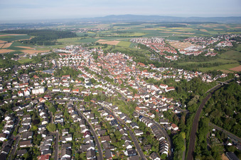 Vue oblique de Quartier Windecken in Nidderau dans le département Hesse, Allemagne