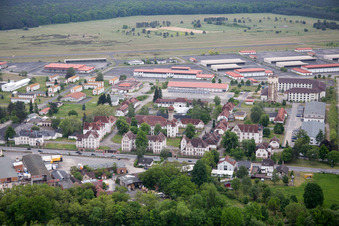 Babenhausen dans le département Hesse, Allemagne vue d'en haut