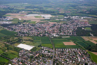 Enregistrement par drone de Quartier Jugenheim an der Bergstrasse in Seeheim-Jugenheim dans le département Hesse, Allemagne