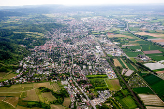 Vue aérienne de Quartier Auerbach in Bensheim dans le département Hesse, Allemagne