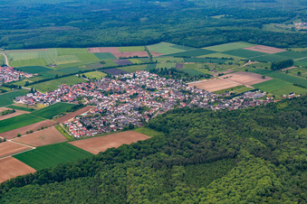 Photographie aérienne de Quartier Fehlheim in Bensheim dans le département Hesse, Allemagne