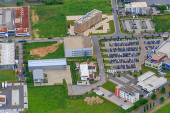 Vue aérienne de HTV Conservation GmbH à Bensheim dans le département Hesse, Allemagne