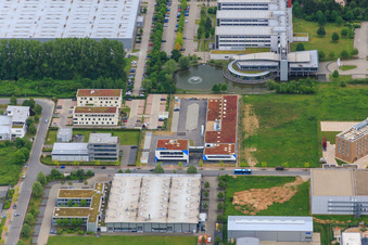 Vue aérienne de ProxiVision GmbH à Bensheim dans le département Hesse, Allemagne