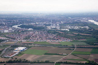 Photographie aérienne de Quartier Sandhofen in Mannheim dans le département Bade-Wurtemberg, Allemagne