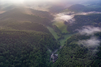 Vue aérienne de Hôtel Brandhof à Seeheim-Jugenheim dans le département Hesse, Allemagne