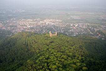 Château Auerbach à le quartier Auerbach in Bensheim dans le département Hesse, Allemagne d'en haut