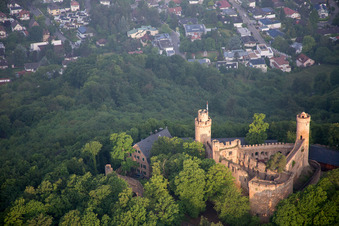 Château Auerbach à le quartier Auerbach in Bensheim dans le département Hesse, Allemagne depuis l'avion