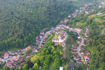 Vue oblique de Verrouillage à le quartier Schönberg in Bensheim dans le département Hesse, Allemagne