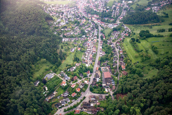 Vue aérienne de Quartier Kirschhausen in Heppenheim dans le département Hesse, Allemagne