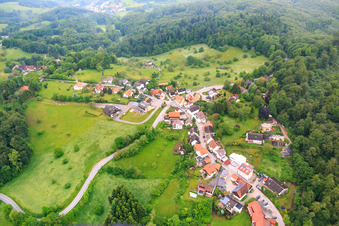 Vue aérienne de Juhöhe dans le département Hesse, Allemagne