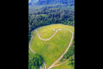 Vue aérienne de Décharge verte à le quartier Grötzingen in Karlsruhe dans le département Bade-Wurtemberg, Allemagne