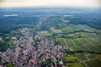 Photographie aérienne de Quartier Obergrombach in Bruchsal dans le département Bade-Wurtemberg, Allemagne