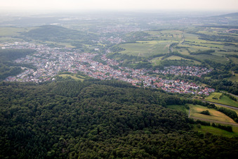 Vue aérienne de Östringen dans le département Bade-Wurtemberg, Allemagne