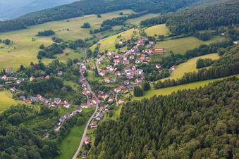 Quartier Brombach in Eberbach dans le département Bade-Wurtemberg, Allemagne hors des airs