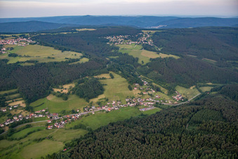 Vue oblique de Quartier Rothenberg in Oberzent dans le département Hesse, Allemagne