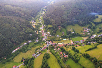 Vue aérienne de Finkenbach dans le département Hesse, Allemagne