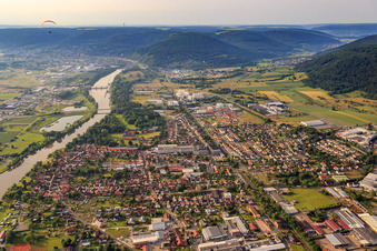 Vue aérienne de Château Kleinheubach à Kleinheubach dans le département Bavière, Allemagne
