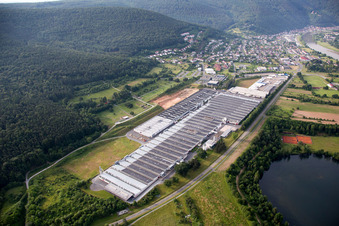 Photographie aérienne de Locaux de l'usine Rauch Möbelwerke GmbH à Freudenberg dans le département Bade-Wurtemberg, Allemagne