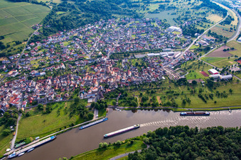 Vue aérienne de Dorfprozelten dans le département Bavière, Allemagne