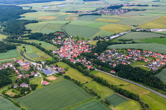 Vue aérienne de Quartier Rothhausen in Thundorf in Unterfranken dans le département Bavière, Allemagne