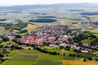Vue oblique de Quartier Rothhausen in Thundorf in Unterfranken dans le département Bavière, Allemagne