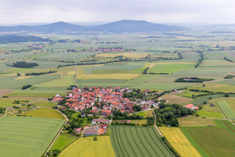 Photographie aérienne de Quartier Rothausen in Höchheim dans le département Bavière, Allemagne