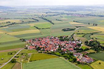 Quartier Rothausen in Höchheim dans le département Bavière, Allemagne d'en haut
