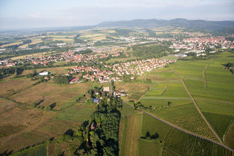 Quartier Altenstadt in Wissembourg dans le département Bas Rhin, France du point de vue du drone