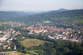 Wissembourg dans le département Bas Rhin, France d'en haut