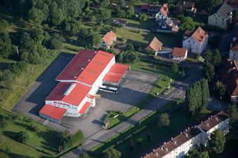 Vue aérienne de CARGLASS Pare-Brise Wissembourg à Wissembourg dans le département Bas Rhin, France