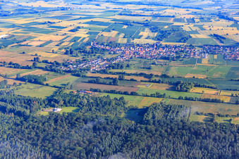 Photographie aérienne de Vue du village depuis le sud à Kapsweyer dans le département Rhénanie-Palatinat, Allemagne