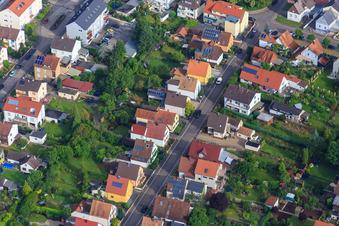 Waldstr à Kandel dans le département Rhénanie-Palatinat, Allemagne depuis l'avion
