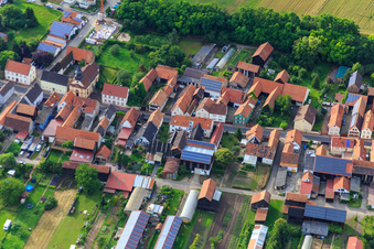 Photographie aérienne de Rue principale à Herxheimweyher dans le département Rhénanie-Palatinat, Allemagne