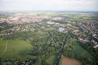 Landau in der Pfalz dans le département Rhénanie-Palatinat, Allemagne depuis l'avion
