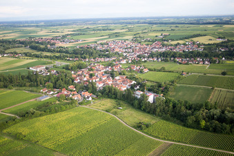 Quartier Appenhofen in Billigheim-Ingenheim dans le département Rhénanie-Palatinat, Allemagne vue du ciel