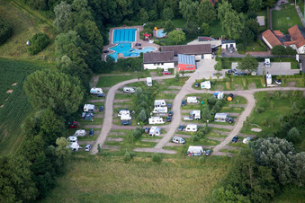 Quartier Ingenheim in Billigheim-Ingenheim dans le département Rhénanie-Palatinat, Allemagne vue d'en haut